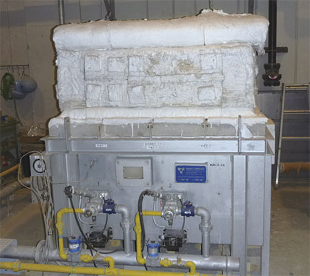 耐火試験装置（炉内面積900×900㎜、最高温度1350℃）
